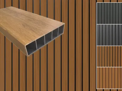 Sonnenbrecher WPC Beschattungsprofil Co extrudiert Produktbild #1