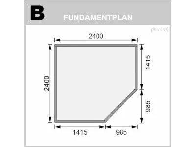 Gartenhaus Neuruppin 2 28 mm terragrau Produktbild #2