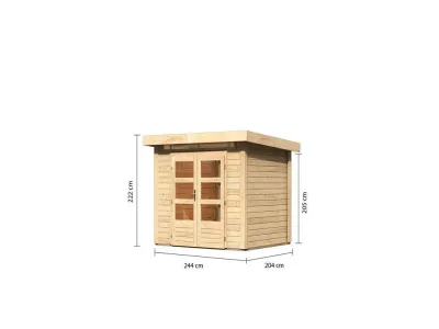 Gartenhaus Kandern 2 28 mm naturbelassen Produktbild #2