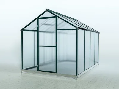 Gewächshaus Aluminium Garten Pflanzenhaus Alu Treibhaus Frühbeet mit Fundament Produktbild #9