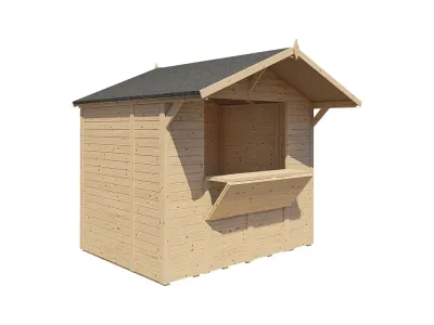 Marktstand - Verkaufsstand Niko 2 14 mm naturbelassen Produktbild #2