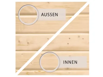 Sauna Fasshaus 3 38 mm naturbelassen Produktbild #8