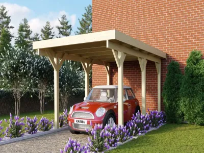 Carport Doppelcarport 1 ECO inkl. 2 Einfahrtsbögen Produktbild #1