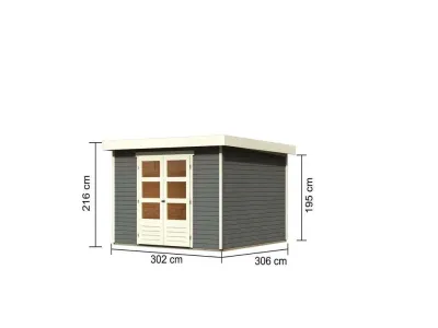 Gartenhaus Askola 6 19 mm terragrau Produktbild #5