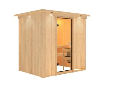 Sauna Systemsauna Fanja mit Dachkranz Produktbild #2