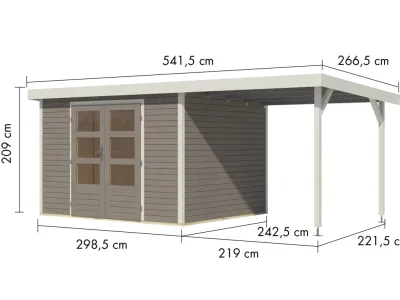 Gartenhaus Jupiter 5 19 mm Produktbild #2