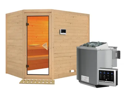 Sauna Massivholzsauna Tanami inkl. 9 kW Bio-Kombiofen ext. Steuerung Produktbild #7