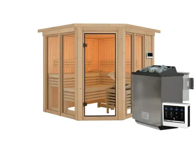 Sauna Airi SET mit Ofen 9 kW, Bio externer Steuerung Produktbild #5