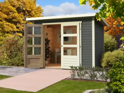 Gartenhaus Stockach 4 19 mm terragrau Produktbild #1