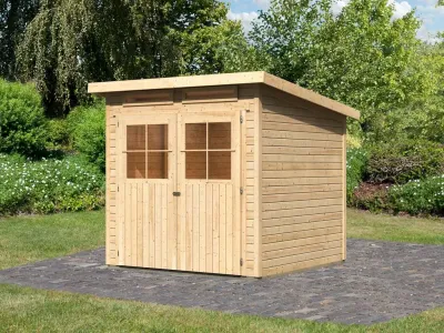 Gartenhaus Glücksburg 3 ECO 19 mm naturbelassen Produktbild #2