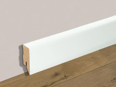 Sockelleiste Vierkant Weiß lackiert (MDF-Kern) Produktbild #2