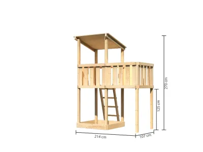Spielturm Anna naturbelassen mit Varianten Produktbild #6