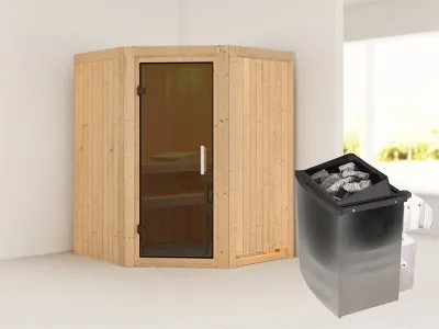 Sauna Systemsauna Larin, inkl. 9 kW Ofen mit integrierter Steuerung Produktbild #14