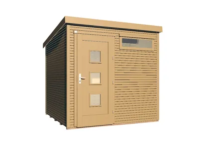 Gartenhaus Komfort 171 Gr. 1 28 mm naturbelassen Produktbild #2