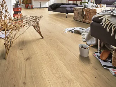 Parkett PD 400 Eiche lebhaft naturhell 9023 Landhausdiele Gebürstet Produktbild #2