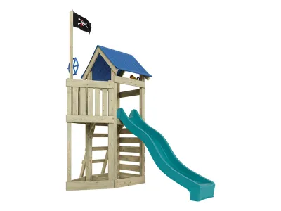 Spielturm Pirat Captain Jolly KDI inkl. Rutsche türkis Produktbild #6