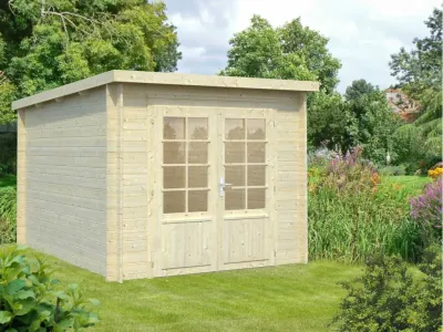 Gartenhaus Blockbohlenhaus Ella 6,9 m² 28 mm naturbelassen Produktbild #1