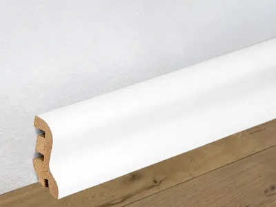 Sockelleiste Weiß Dekor (MDF-Kern) Produktbild #3