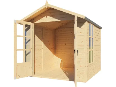 Gartenhaus Charlotte 19 mm natur Produktbild #5