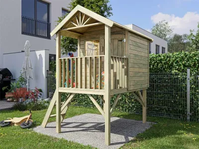 Abb. zeigt Stelzenhaus inkl. Zubehör (nicht enthalten)