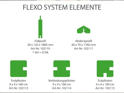 Verbindungspfosten Flexano Lärche natur Produktbild #2