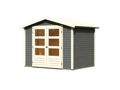 Gartenhaus Carlton 3 19 mm terragrau Produktbild #2