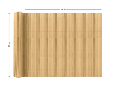 PVC-Sichtschutzzaun - Sichtschutzmatte Beige Produktbild #9