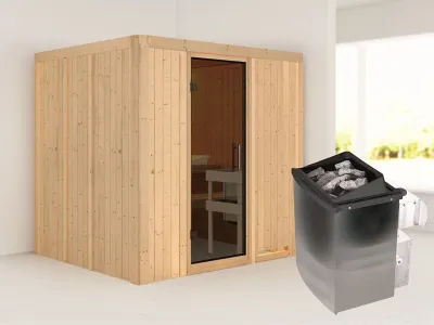 Sauna Systemsauna Sodin, inkl. 9 kW Ofen mit integrierter Steuerung Produktbild #5