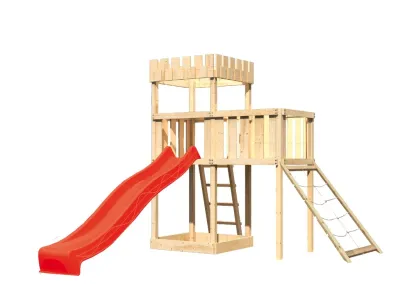 Spielturm Ritterburg Löwenherz SET naturbelassen Produktbild #2