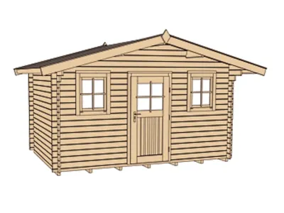 Gartenhaus 138 Gr. 2 45 mm naturbelassen Produktbild #3