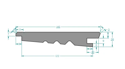 Fassade Keilspundprofil Kanadische Lärche Produktbild #6
