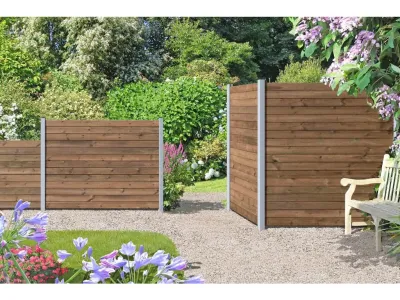 Bohlenset für Steckzaunsystem GARDO XL DIY Kiefer Produktbild #8