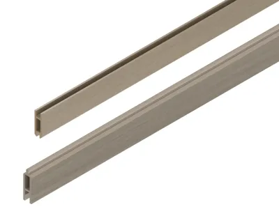 FLEX-FENCE Set aus Anfangs--Endprofil Lightbrown Produktbild #1