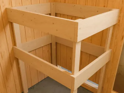 Elementsauna 68 mm Celine 0 SPARSET inkl. 4,5 kW Saunaofen und int. Steuerung Produktbild #9