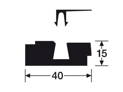 Wand- und Deckenleiste Streifer silber 4021 Dekor Produktbild #2