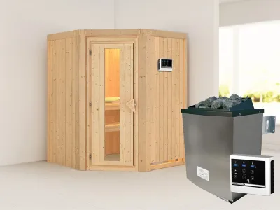Sauna Systemsauna Larin, inkl. 9 kW Ofen mit externer Steuerung Produktbild #1