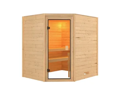Massivholzsauna 38 mm Mila Produktbild #3
