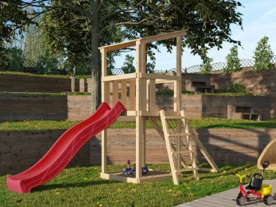 Spielturm Anna naturbelassen mit Varianten Produktbild #8