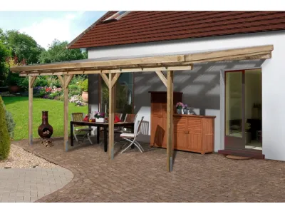 Terrassenüberdachung - Anlehncarport 671 Gr. 5 Produktbild #1