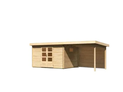 Gartenhaus Blockbohlenhaus Trittau 5 38 mm mit Varianten Produktbild #3
