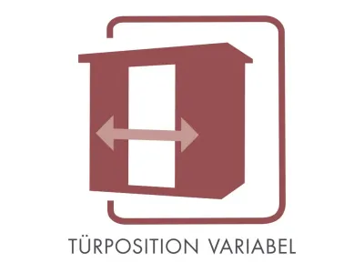 Systemsauna Sodin mit Dachkranz, bronzierte Ganzglastür Produktbild #13