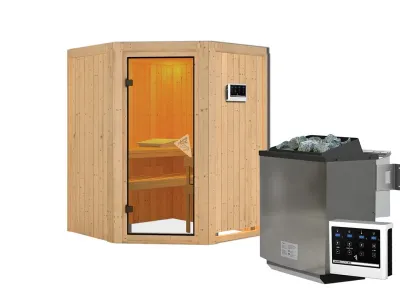 Sauna Systemsauna Larin, inkl. 9 kW Bio-Ofen mit externer Steuerung Produktbild #12