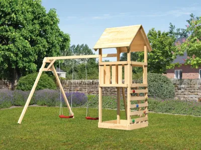 Kinderspielturm Lotti SET naturbelassen  Produktbild #1