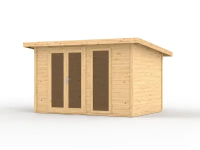 Gartenhaus Homeoffice Karvo 2 28 mm naturbelassen Produktbild #8