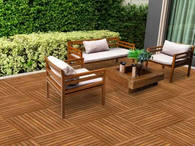 Terrassenfliese Bangkirai Holzfliese Produktbild #5