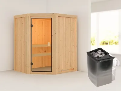 Sauna Systemsauna Faurin, inkl. 9 kW Ofen mit integrierter Steuerung Produktbild #1