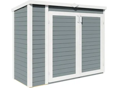 Geräteschrank Mülltonnenbox Multibox 3 14 mm hellgrau Produktbild #2