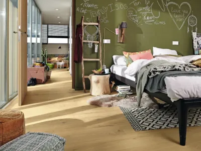 Parkett PD 400 Eiche authentic Optik gelaugt 9015 Landhausdiele Gebürstet Produktbild #2