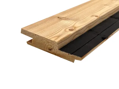 Fassade Rhombusleiste kanadische Lärche mit schwarzer Feder Produktbild #4