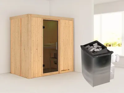 Sauna Systemsauna Variado, inkl. 9 kW Ofen mit integrierter Steuerung Produktbild #8